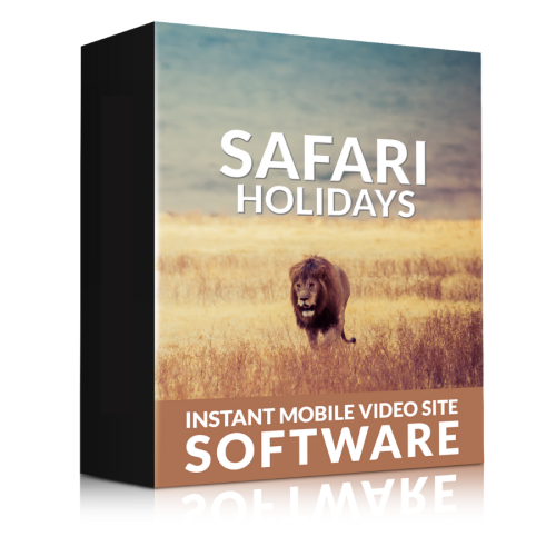 Instant Mobile Video Site Software for Safari Holidays