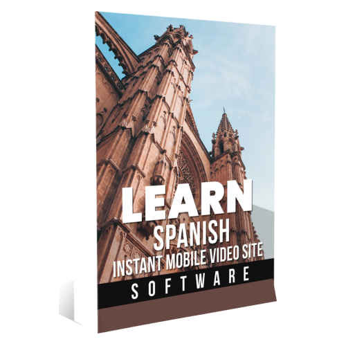 Instant Mobile Video Site Software for Learn Spanish