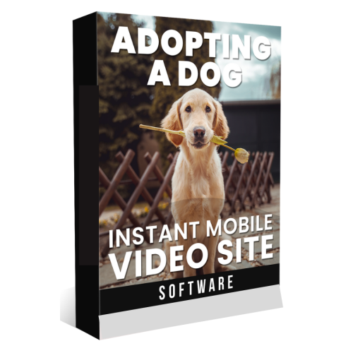 Instant Mobile Video Site Software for Adopting A Dog