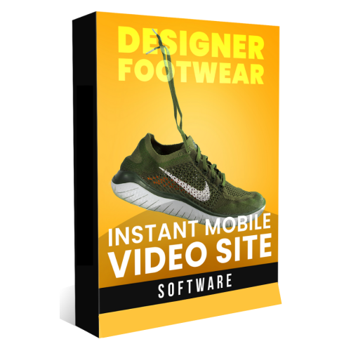 Instant Mobile Video Site Software for Designer Footwear