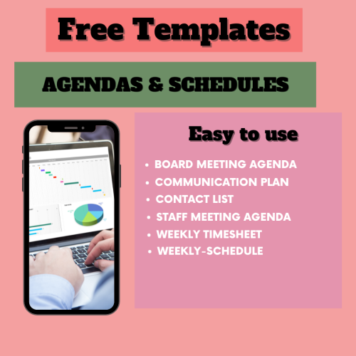 Agendas & Schedules EXCEL Templates