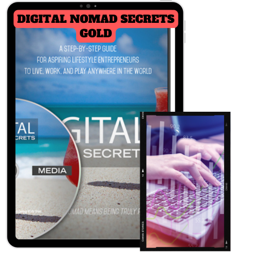 100% free to download video course with master resell rights “Digital Nomad Secrets Gold” helps you to leap into a profitable entrepreneurship