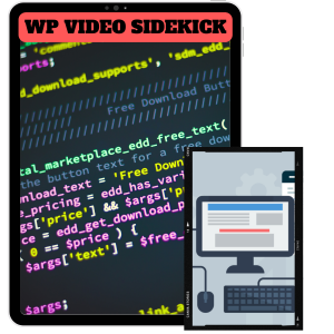 Read more about the article 100% Free Download video tutorial “WP Video sidekick” with master resell rights will give your ample freedom to work in flexible time and still get the highest profits in your online business