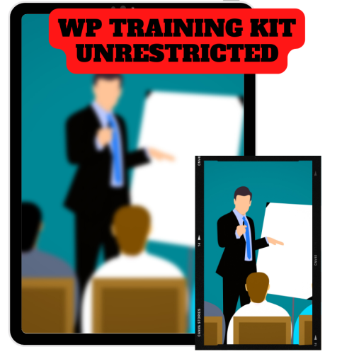 100% Download Free Real Video Course with Master Resell Rights “WP Training Kit Unrestricted” will help you find inspiration to start an online business and you will start making money online while working part-time. This video will make you potential to do a business of your own and you will be doing charity