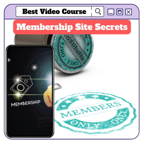 100% Free to Download Video Course with Master Resell Rights “Membership Site Secrets”. Watch and become optimistic about making passive money online 