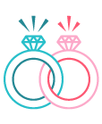 RINGS PINK / BLUE