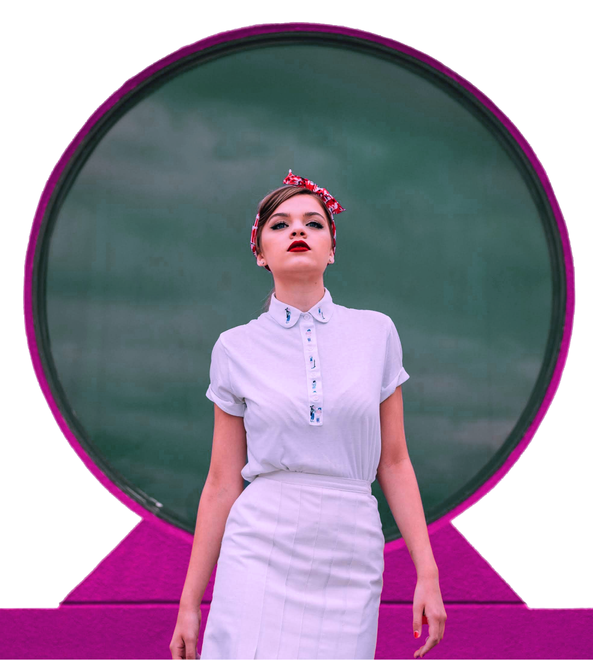 Retro style woman