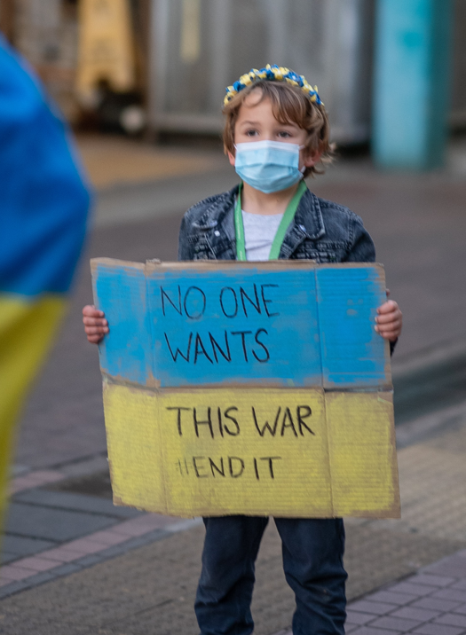 Kid with Sign