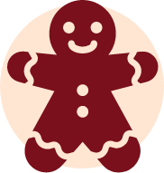 gingerbread cookie icon