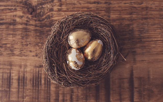 Gold Easter Eggs