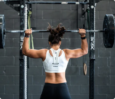 Girl lifting weight