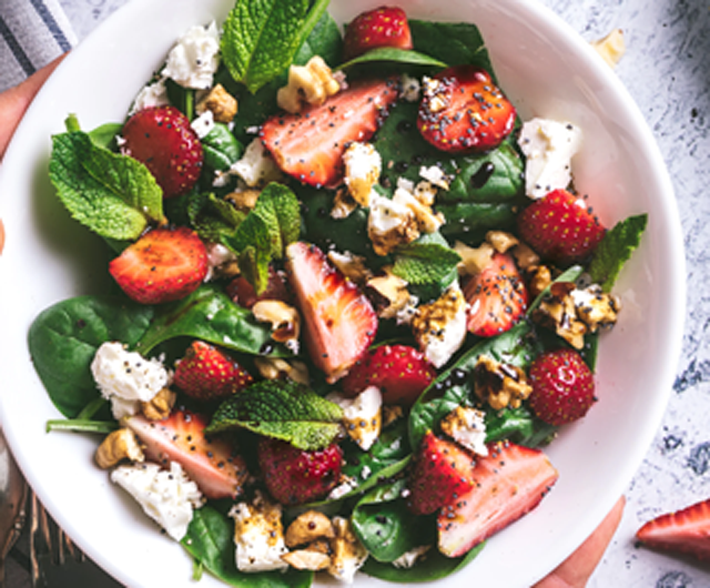 Strawberry, Spinach and Feta Salad Image