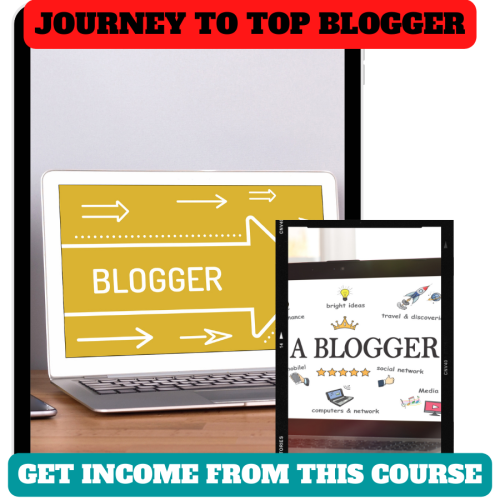 100% Free Best Video Course ever with Master Resell Rights and 100% Free to Download “Journey To Top Blogger”. A big opportunity to build an online business and make income online