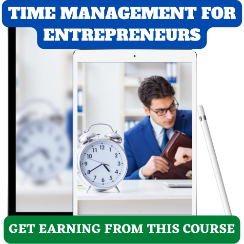 100% Free video course “Time Management For Entrepreneurs”  will surprise you with great earnings and lots of spare time to do your important work. This video course is 100% free with resell rights and free to download. As the name suggests you will know entrepreneurial skills to become a millionaire and this wonderful video course will definitely splash the cash as you always wanted