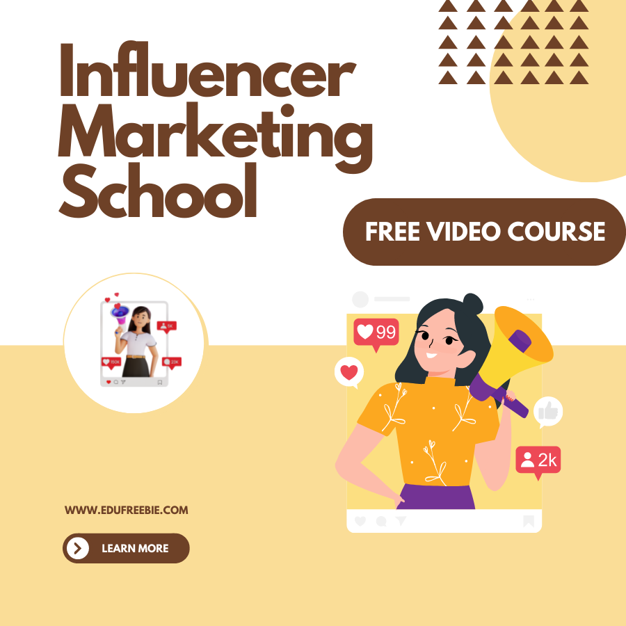 You are currently viewing 100% Free to Download video course “Influencer Marketing” with Mater Resell Rights to make your millionaire just in a month. Learn to create your own way of making real passive money