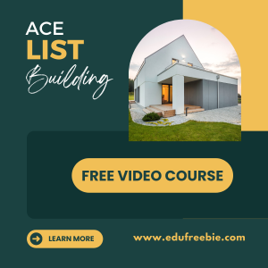 Read more about the article “ACE LIST BUILDING” is a video course for you to master your destiny. Watch and apply the formula in your online business and begin your journey of earning millions of dollars every day. You will learn the fastest and easiest steps to become the best version of yourself through this video course for the most effective strategies for greater earning. Use this video course as a trainer for making your dreams a reality. No need to go out for earning and work for others to earn money, learn to make money by working  from home