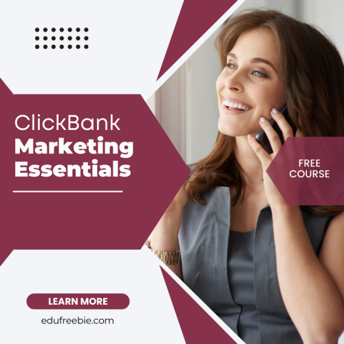 Discover a new way to earn plutocrat money and let your income exceed your expenses and become financially free. The simple steps are discussed in “Clickbank Marketing Essentials” which is a video course that is 100% free for you with resell rights and this video course is also free to download