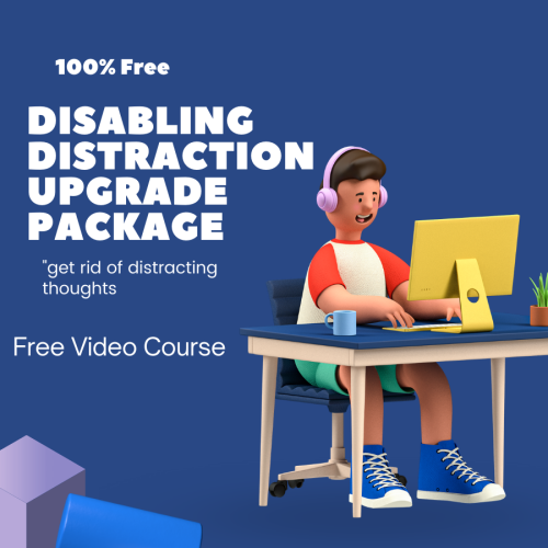 Come into action and be smarter than everyone else in the world and become a millionaire by learning the skills from this video course. an ultimate video course for those who want to stay laser-focused and make a profit from it. Yes, this is possible only by viewing this astonishing video course “DISABLING DISTRACTION ON UPGRADE PACKAGE”- a 100% free video course with resell rights. This video course brings you the most unique way needed to master your focus and effectively boost your income graph. get the best results to make you rich
