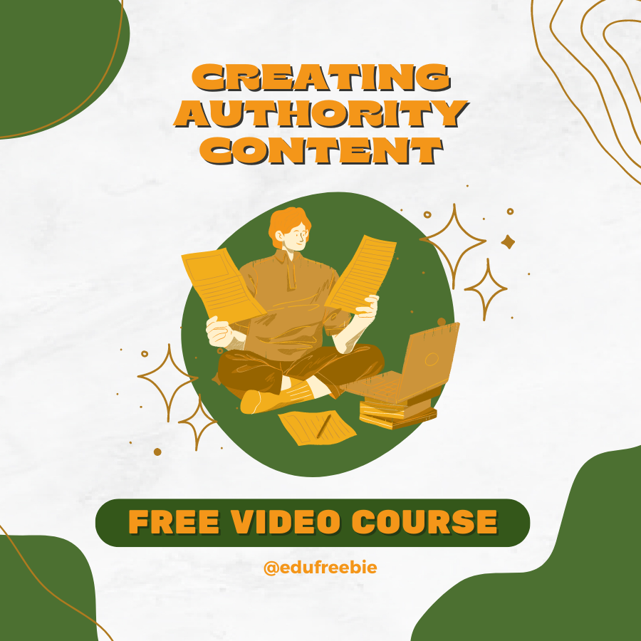 You are currently viewing Anyone can start making money by using their time wisely through this video course “CREATING AUTHORITY CONTENT”- 100% free with resell rights and free to download. No technical skills or previous knowledge  are required to start online business learning through this video course. Earn much more than a job while working from home and without investing a single penny. You will start making passive income immediately by doing this online business. There is a foolproof process of high income