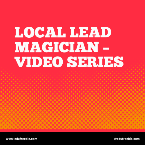 100% free video course “Local Lead Magician Video Series”. This video course id free with resell rights and is free to download. Money determines the quality of your living standards and your mindset. This means every big goals on your bucket list is marked with your million of dollars.