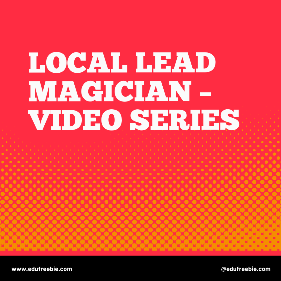 You are currently viewing Money determines the quality of your living standards and your mindset. This means every big goals on your bucket list is marked with your million of dollars. Earn daily money with this 100% free video course “Local Lead Magician Video Series”. This video course id free with resell rights and is free to download.
