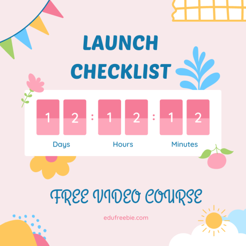 100% FREE VIDEO COURSE”LAUNCH CHECKLIST” with guaranteed income and with resell rights and is free to download. This video course is a unique guide that will help to secure your financial future.