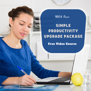 Read more about the article 100% Free to download the video course  “SIMPLE PRODUCTIVITY UPGRADE PACKAGE” with master resell rights through which you will Get ready to open the most profitable online business and create a new income stream
