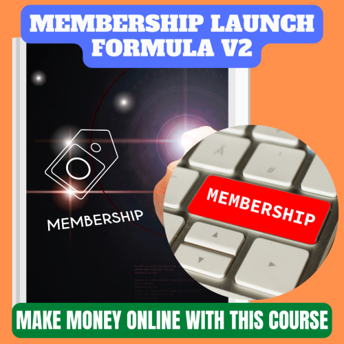 Watch this video course “Membership Launch Formula V2”  the secrets of getting a consistent stream of income. This video course will make you an entrepreneur just in a week. This video course is 100% free for you with resell rights and free downloading. Learn the various techniques & strategies and generate passive income with your fingertips and get financial stability