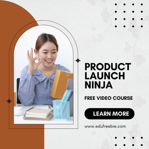 100% free video course “PRODUCT LAUNCH NINJA” and it will make you a millionaire within a few months and make you an entrepreneur. This video course is 100% free for you with resell rights and is free to download. As a result of your learning and perfection, you will definitely get success and big money. Get instant income from the expert way of working from home and you will get to know your self-worth