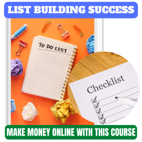 100% Free course, free to resell, and download “List Building Success”. Generate profitability through a steady income source through this video course which is 100% free for you with resell rights and free downloading. The mystery of getting real passive income is shared in this video course “List Building Success”. Build an online business and get financial peace with a lot of ideas of earning big