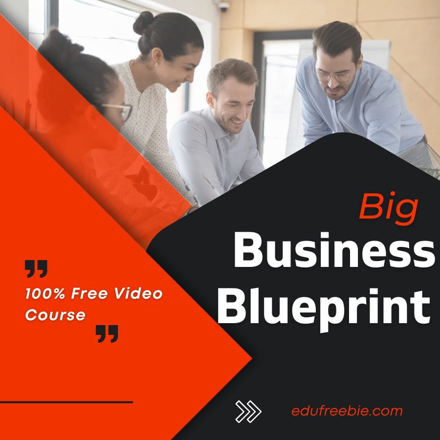 You are currently viewing Make a full-time income online by working for part-time and earn limitless cash without investment- watch this video course “BIG BUSINESS BLUEPRINT”- to learn the strategies in a very convenient way. everyone can learn the steps in just a few minutes and make quick cash online very fast and easily. no documents or certificates are required and nearly zero out-of-pocket investment through this video course. set your financial goal  and eliminate your worries as anything is possible with a dollar and a dream