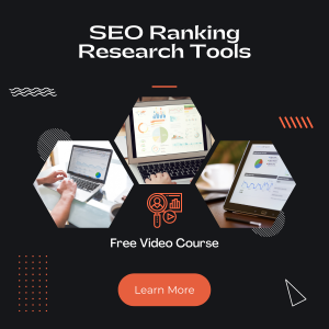 Read more about the article Learn the strategies to earn a thousand dollars  every day through this mind-blowing video course “SEO RESEARCH RANKING TOOLS”. Watch it for 100% free with resell rights and it is also free for downloading. This video course will make sure you end up making profits in time from your online business. Upgrade your skills of making money online by learning in easy steps in just half an hour and then invest your knowledge for greater earning. Work for a part-time and work from home