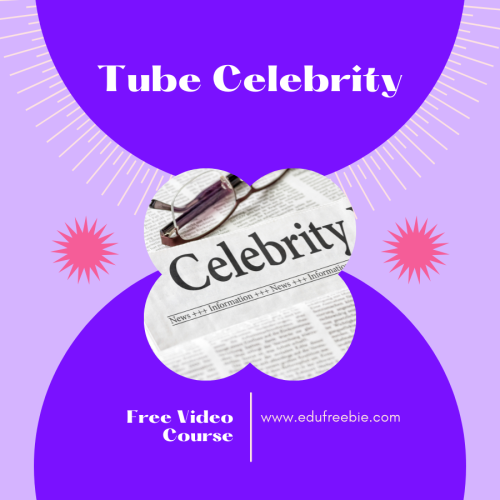 100% free VIDEO course “TUBE CELEBRITY” with resell rights and free to download. This course will help you get a better hold on money and you will be able to build monetary wealth very fast while doing other important work