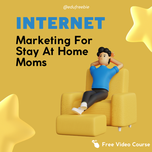 100% free video course “INTERNET MARKETING FOR STAY AT HOME MOM”, and you start earning online big money immediately just with a single click. Learn a part-time work that will bring you heavy cash for a lifetime in a few days without investing a single penny.