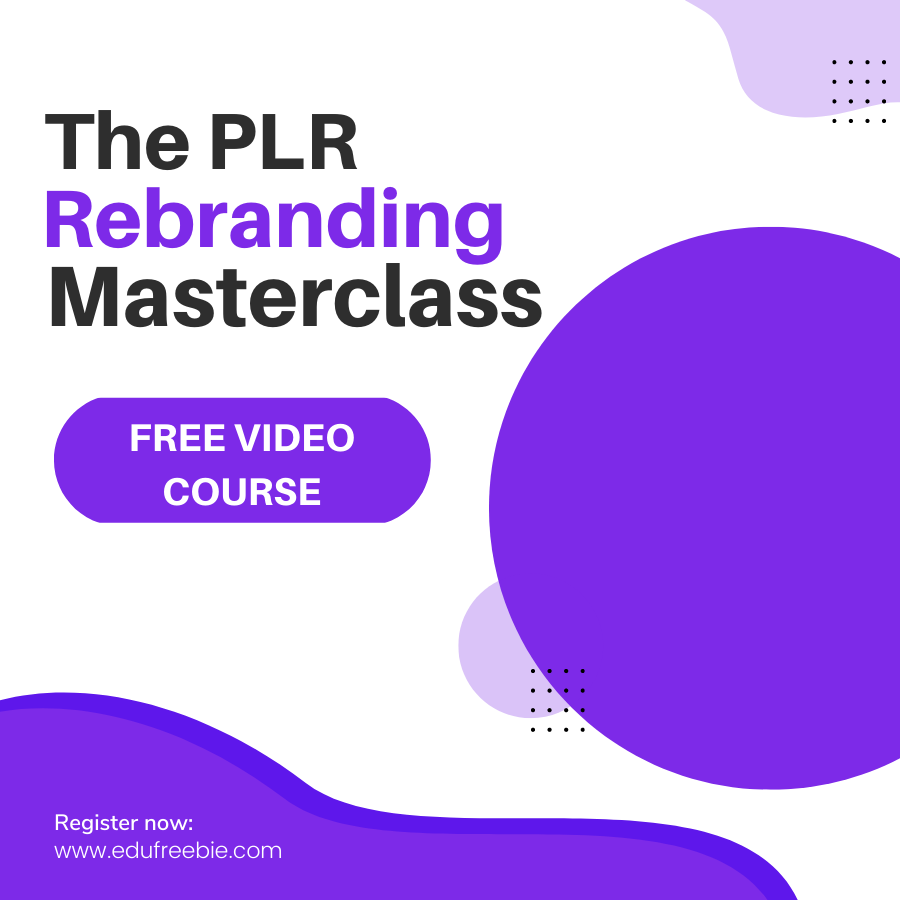 You are currently viewing “THE PLR REBRANDING MASTERCLASS” is a video course that will teach you how to customize your plr material to make it more profitable and start your online business. know how to make money out of it while working from home in very less time. this video course is a way for everyone to earn  real passive income while working at their convenience. you will learn simple and easy schemes which will result in high profits and you will  become an entrepreneur in just a matter of few days. mind-blowing cash-rich schemes  for you. this  is 100% free with resell rights and it is free for downloading.