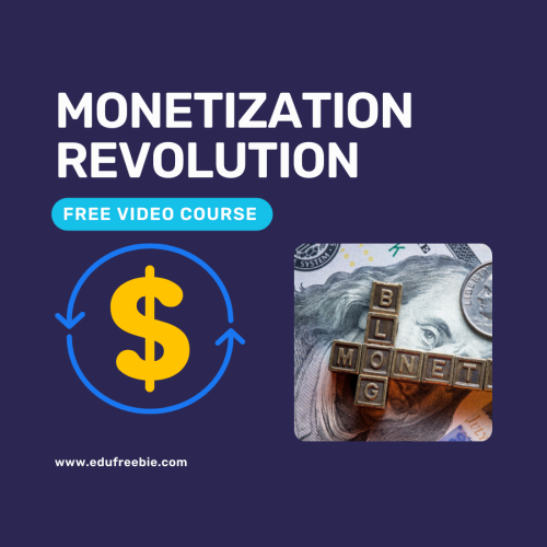 100% Free video course “MONETIZATION REVOLUTION”  is going to surprise you with great earnings and lots of spare time to do your other important work. this video course is 100% free with resell rights and free to download. very fast by working on social media. fast and easy way to start making huge profits and make money online while at home