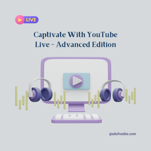 This video tutorial is going to be proven as the best way to pump up your learning to work on YouTube and earn as much as you can. Click to know the secret to greater earning from this video “Captivate With YouTube Live Advance Edition” for 100% free with resell rights and free to download. The right way to attract limitless cash every day