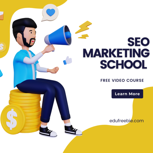 Make millions of dollars learning steps through this video course “SEO Marketing school”. Learn effective marketing techniques and start making high earnings within a month. An amazing solution for the greatest earnings uncovered in this video course for 100% free with resell rights and is free to download