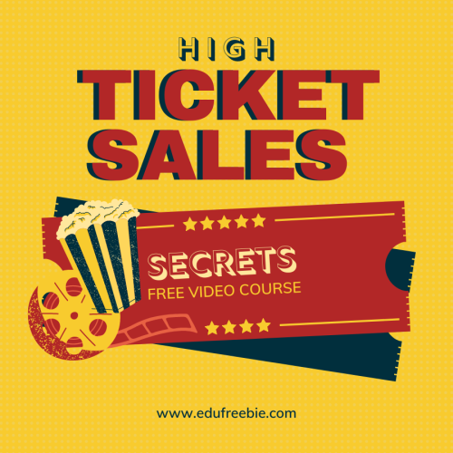 Opportunity for you to earn millions of dollars through this video course “HIGH TICKET SALES” for 100% free with resell rights. Discover the opportunity as we know opportunities are often the beginning of great achievements. Make money by working from your comfort zone and changing your life for the better. This video course is for those who are tired of living mediocre life, working in 9 to 5 jobs,  and want to become a millionaire