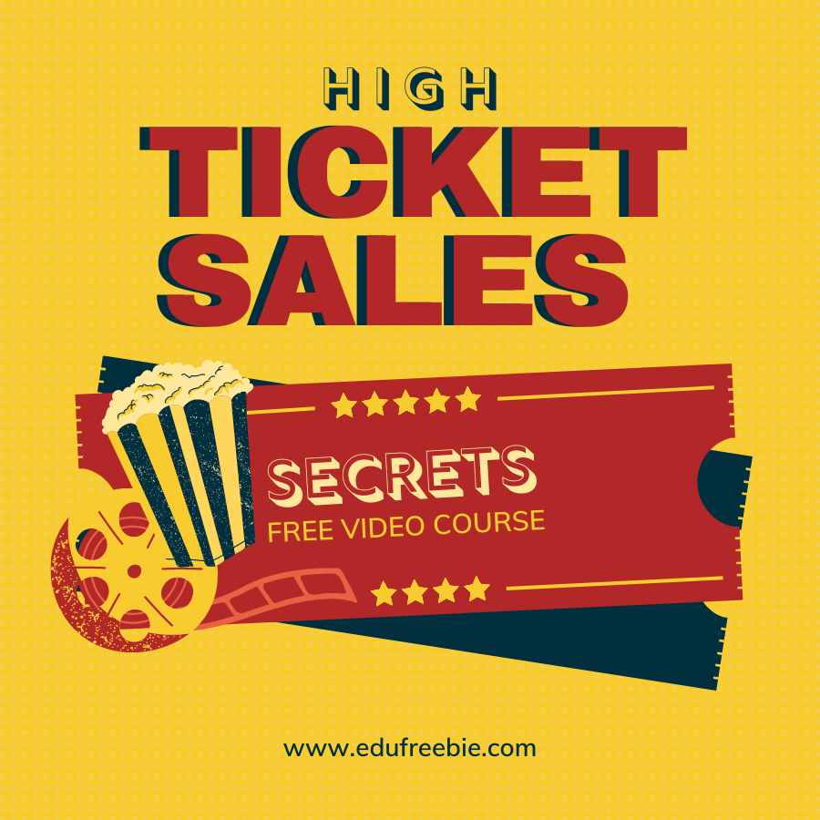 You are currently viewing Opportunity for you to earn millions of dollars through this video course “HIGH TICKET SALES” for 100% free with resell rights. Discover the opportunity as we know opportunities are often the beginning of great achievements. Make money by working from your comfort zone and changing your life for the better. This video course is for those who are tired of living mediocre life, working in 9 to 5 jobs,  and want to become a millionaire