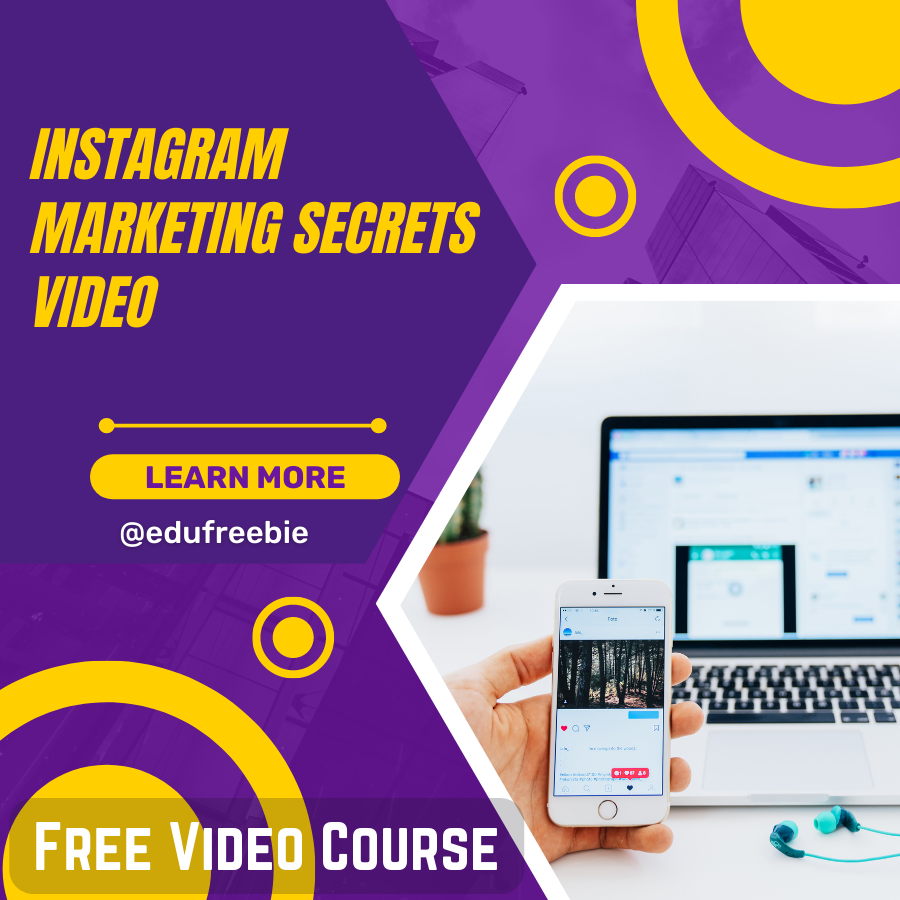 You are currently viewing “Instagram  Marketing Secrets Video” is a video course that will teach excellent money-making tips and how to build a business working from home. A real passive income plan for everyone in very simple steps. This video course is 100% free with resell rights and it is free for downloading.