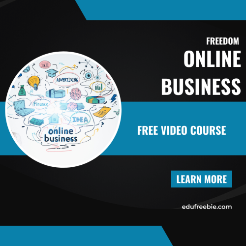 Learn to work in the digital world on the internet and become a multi-millionaire in just a few months- “FREEDOM ONLINE BUSINESS”, a 100% free video course with resell rights and free to download. No cost and no risks are involved in this online business. Start your own online business and earn real passive income, working at your own pace and getting financial freedom. This video course will teach you a viable and secret method to build a successful online business and you will know your self-worth