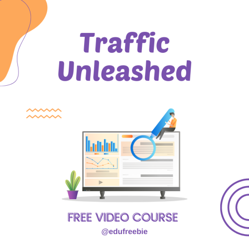 Learn the tricks and become the most successful businessman through this video course “TRAFFICE UNLEASHED”. This video course is for every common people who is tired of going to the office for small money. Earn $20k to $100k and beyond imagination after learning the step-by-by process from this video course that is 100% for free with resell rights and free to download. You can’t earn this much money through a traditional career or business or working in a office, which you are going to earn from this guide