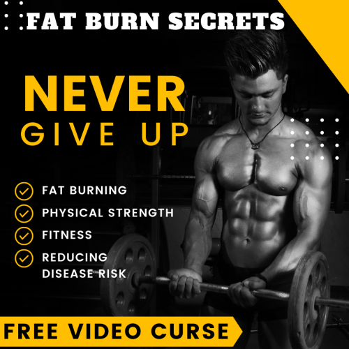 100% FREE video course “Fat Burn Secrets”  WITH RESELL RIGHTS AND IS FREE TO DOWNLOAD. this course will make you fit just in a month. This is a top-rated video course that is going to map out a realistic path to building up your body with all fitness tricks