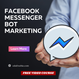 Read more about the article “Facebook Messenger Bot Marketing” is your practical guide to starting your own online business using Facebook life which is an effective tool nowadays and making huge profits out of it. Learn how to make use of your Facebook in easy steps for making money online are explained in this video course. This video course is 100% free with resell rights for everyone who wants to earn big money fast with working very little. Download it for free