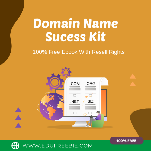 100% free ebook “Domain Name Success Kit” with master resell rights. Generate profits on a large scale beyond imagination. Win by spinning a lot of cash