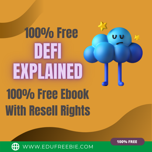 Mystery revealed for becoming a millionaire in few months- “DEFI-EXPLAINED”- an ebook with all the easy steps for greater earning every day. This guide is 100% free for you with resell rights and it is also free to download. Your greatest asset is your earning ability and your greatest resource is your time. Save time while making more money. Guide for transforming your future of business