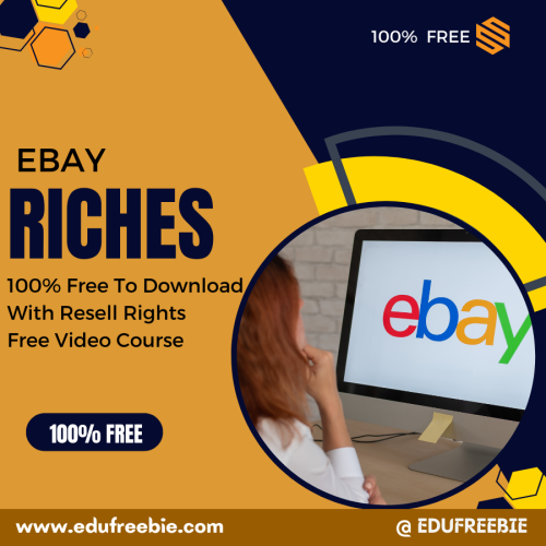 100% free video course has arrived with resell rights- a video course for self-study material with very understandable steps- “EBAY RICHES”, a video to make money online. Invest your time and learn the ways of making money every day. It is worth watching this video course for real income ideas