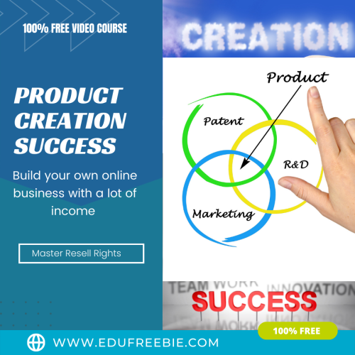 100% Free to Download Video Course “PRODUCT CREATION SUCCESS” with Master Resell Rights will help to build an online business without any investment and new techniques & expertise to make passive money online