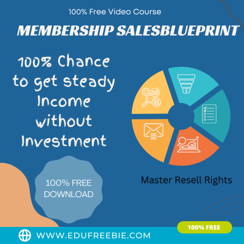 100% Free Download Video Course “MEMBERSHIP SALES BLUEPRINT” with Master Resell Rights will give you the technique to build a business that will be the most profitable and you will make real MONEY 